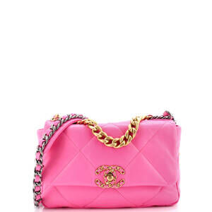 Chanel Medium 19 Flap Bag Quilted Leather
